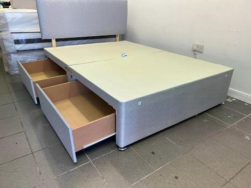 Buy & Sell Brent East Lane Business Park - Brent - Photos for Divan Double Bed with Mattress & Storage box