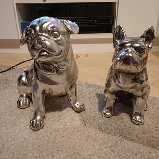 Buy & Sell South West London St Helier - South West London - Photos for 2 silver dog ornaments