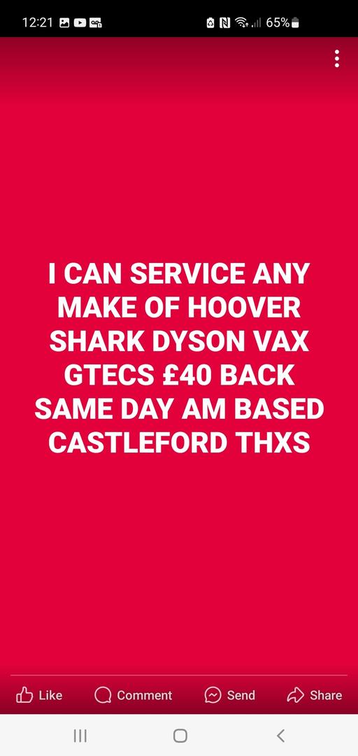 Buy & Sell West Yorkshire Wakefield - Photos for Any hoover serviced n back same day castlefor