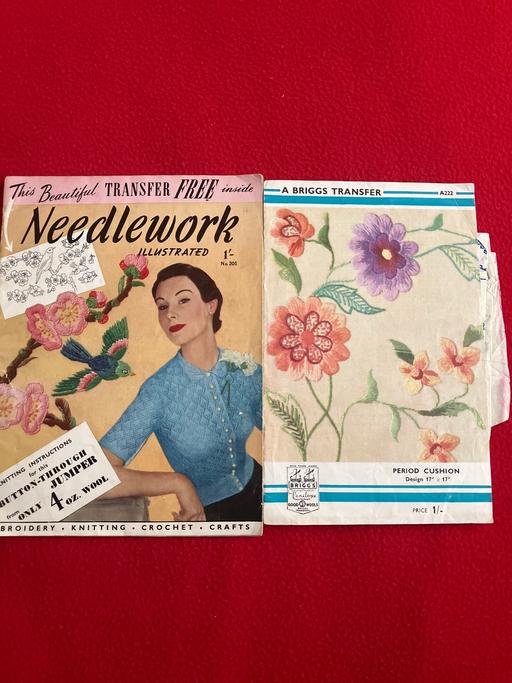 courses West Midlands Sandwell - Photos for Vintage Needlework Booklet & cushion transfer