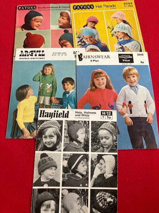 courses West Midlands Sandwell - Photos for Vintage Knitting Patterns x5