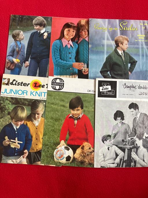 courses West Midlands Sandwell - Photos for Vintage Knitting Patterns x6