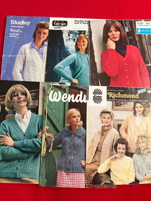 courses West Midlands Sandwell - Photos for Vintage Knitting Patterns x6