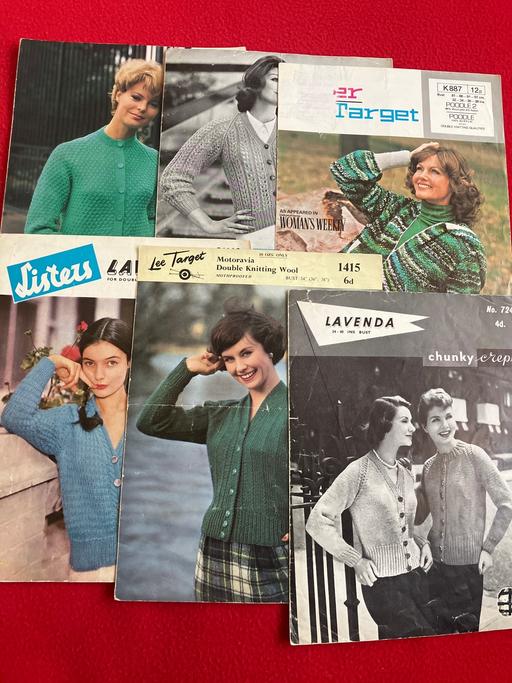 courses West Midlands Sandwell - Photos for Vintage Knitting Patterns x6