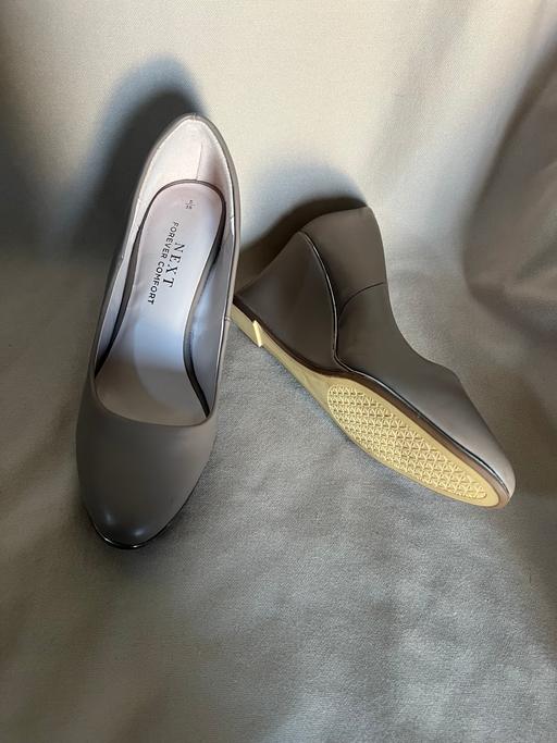 Buy & Sell Bedfordshire Central Bedfordshire - Photos for Next Beige Round Toe Wedge Court Shoes 5