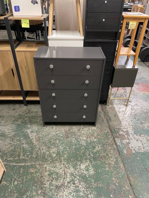 Buy & Sell West Midlands Coventry - Photos for Home Seville 5 Drawer Chest - Anthracite