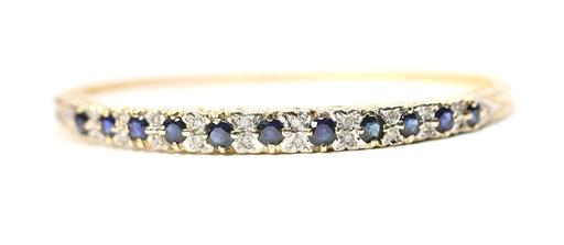 Buy & Sell South Yorkshire Sheffield - Photos for 9ct gold Sapphire and Diamond bangle