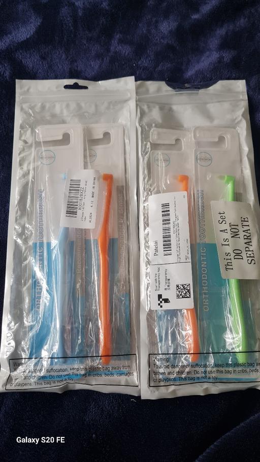 Buy & Sell West Midlands Walsall - Photos for New 2x packs of orthodontic brushes