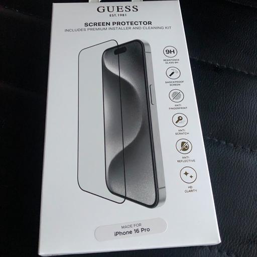 Buy & Sell West London Hounslow - Photos for Guess new screen protector for iPhone 16 Pro