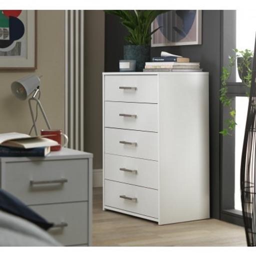 Buy & Sell West Midlands Coventry - Photos for Home Oslo 5 Drawer Chest - White