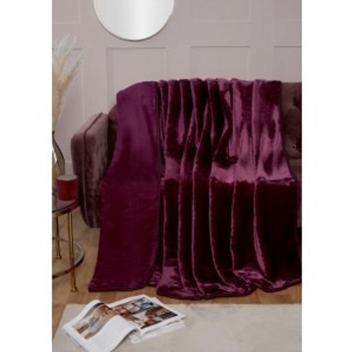 Buy & Sell Lancashire Blackpool - Photos for So Soft Throw - Aubergine