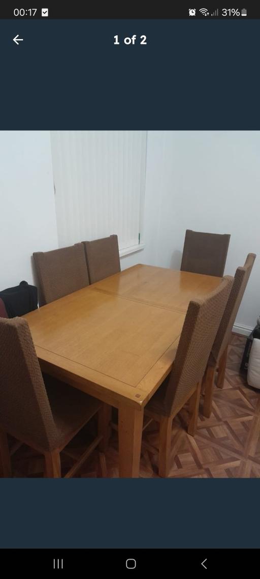 Buy & Sell West Midlands Birmingham - Photos for solid oak dining table with 6 chairs