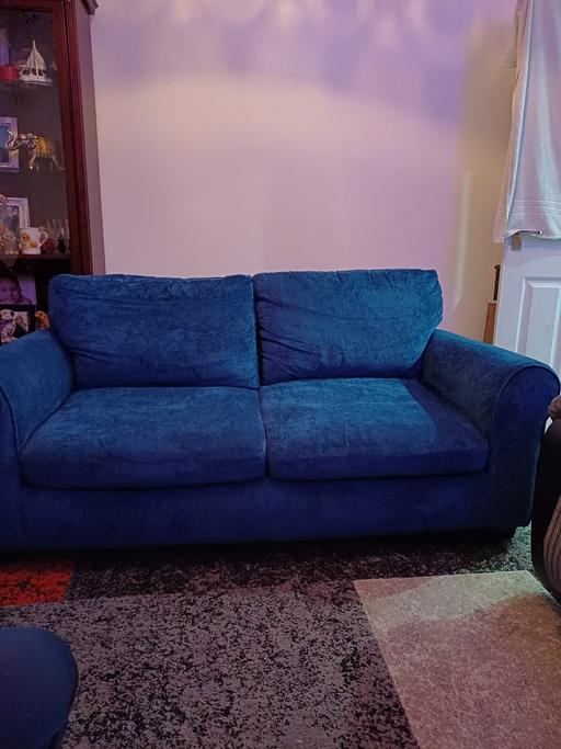 Buy & Sell West Midlands Sandwell - Photos for Blue two seater bed sette