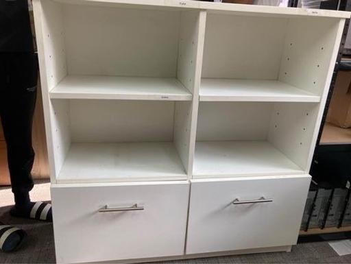 Buy & Sell East London Goodmayes - East London - Photos for Solid bookcase white with drawers