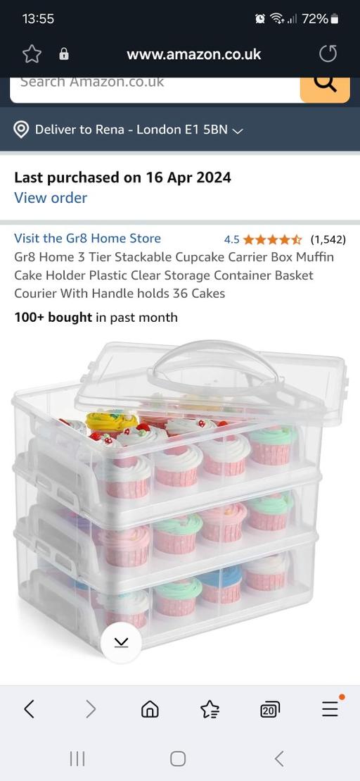 Buy & Sell East London Bethnal Green - East London - Photos for 36 cupcake carrier box