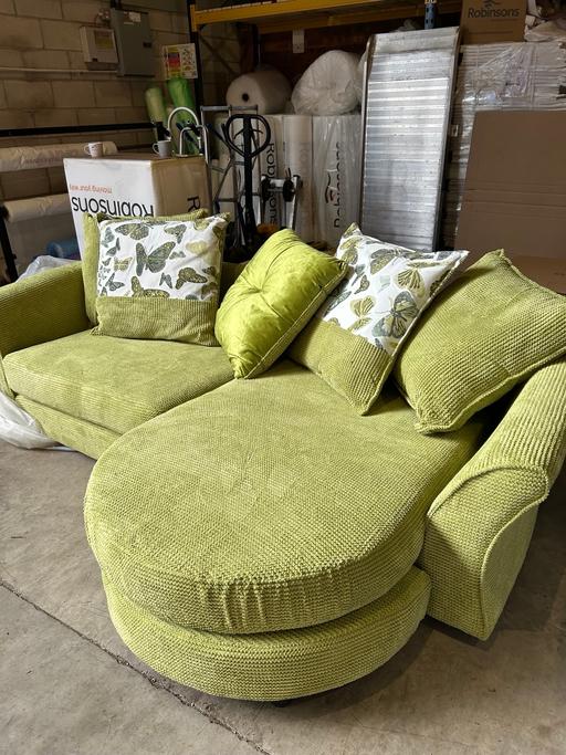 Buy & Sell Warwickshire Stratford-on-Avon - Photos for DFS green butterfly 4 person lounger sofa