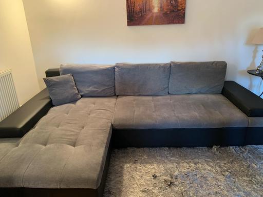 Buy & Sell South West London Sutton - Photos for Grey/black Sofa bed with storage