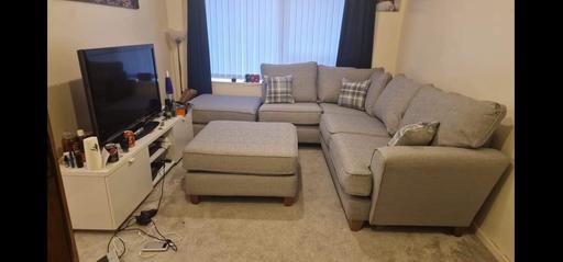 Buy & Sell Greater Manchester Tameside - Photos for Corner Sofa with 2x extra stools