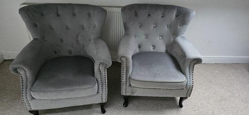 Buy & Sell Lancashire Burnley - Photos for 2 chairs and foot stool