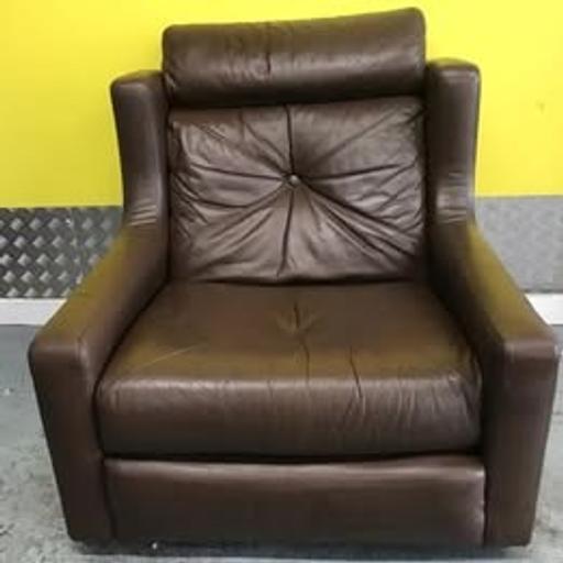 Buy & Sell West Midlands Dudley - Photos for Brown leather armchair