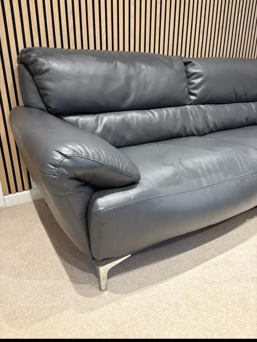 Buy & Sell Hertfordshire Three Rivers - Photos for Grey Leatherette sofa