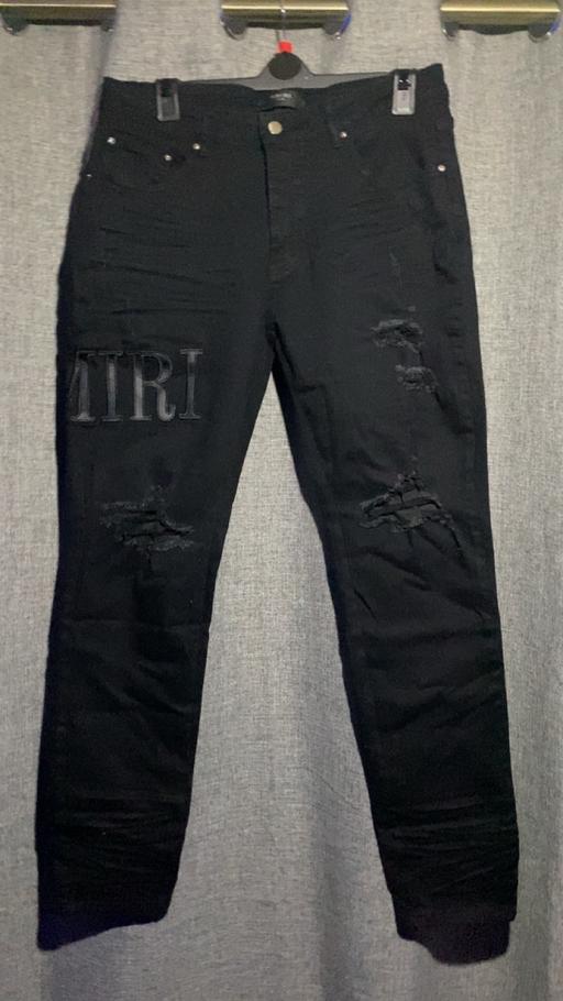 Buy & Sell Hampshire Winchester - Photos for Amiri mx1 leather logo jeans size 36 uk