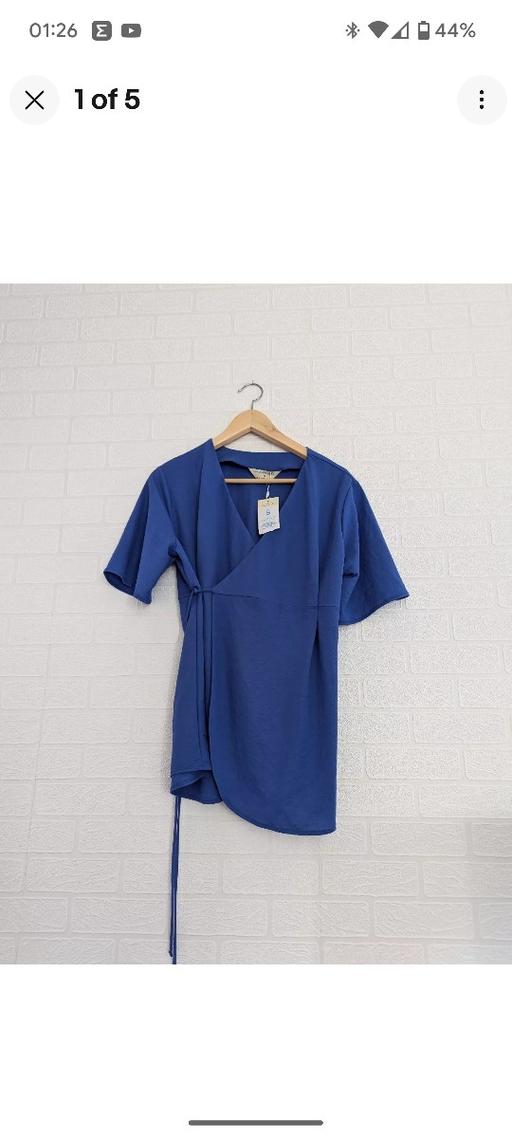 Buy & Sell West Midlands Sandwell - Photos for New Maternity Blue Wrap Top Size 10 / 12