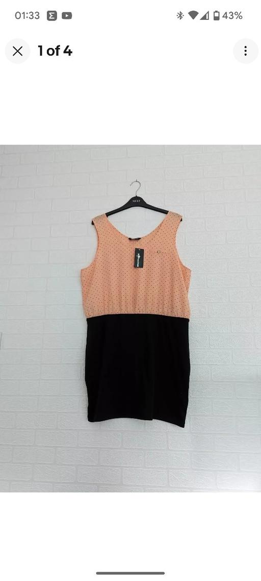 Buy & Sell West Midlands Sandwell - Photos for NEW Internacionale Dress Size 18 Peach and Bl