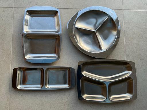 Buy & Sell Staffordshire South Staffordshire - Photos for Assorted 4 Stainless Steel Compartment Dishes