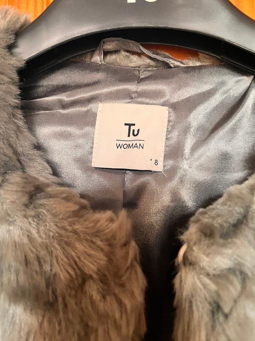 Buy & Sell West Midlands Birmingham - Photos for Grey fur short coat or jacket