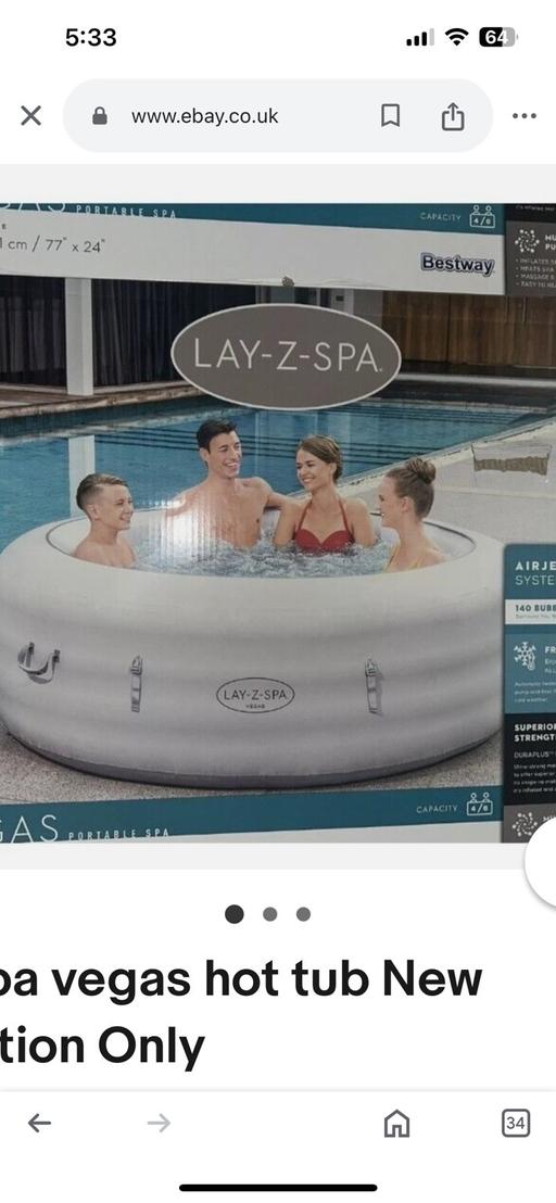 Buy & Sell Staffordshire Lichfield - Photos for Lazy spa Vegas