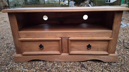 Buy & Sell Hampshire Havant - Photos for Solid Wood 2 Draw T.V Cabinet