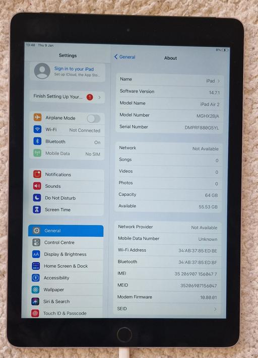 Buy & Sell South West London Fulham Broadway - South West London - Photos for apple Ipad Air 2 64GB 4G +WiFi