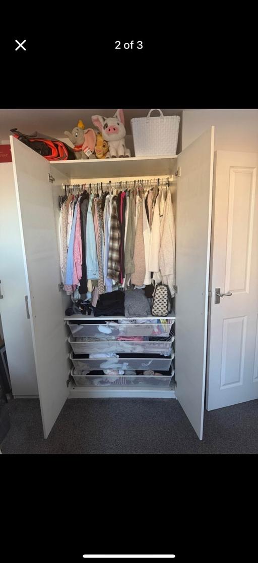 Buy & Sell County Durham Coxhoe - County Durham - Photos for IKEA White Gloss Wardrobes (Single & Double)