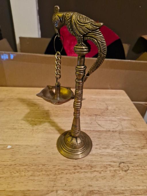 Buy & Sell South East London Southborough - South East London - Photos for Hiya India Oil Lamp Handmade Temple Parrot