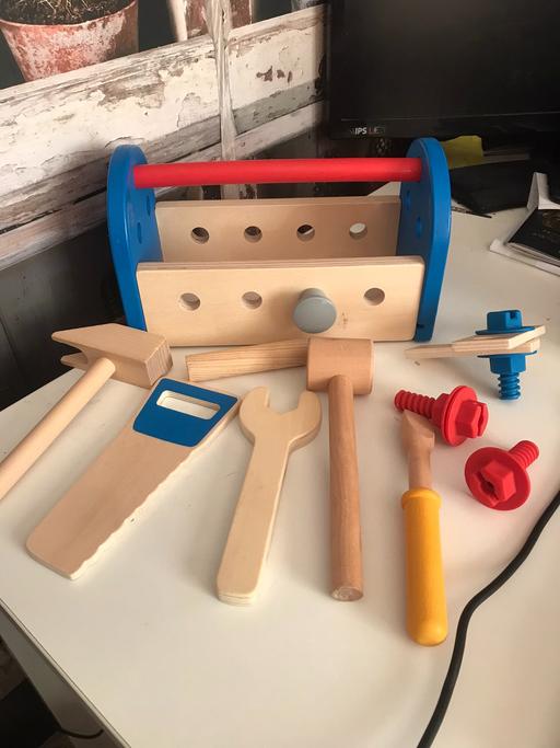 Buy & Sell Northumberland Hartford - Northumberland - Photos for WOODEN TOOL BOX AND TOOLS TOYS FOR CHILD