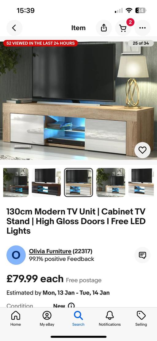 Buy & Sell Staffordshire South Staffordshire - Photos for tv unit (light up)