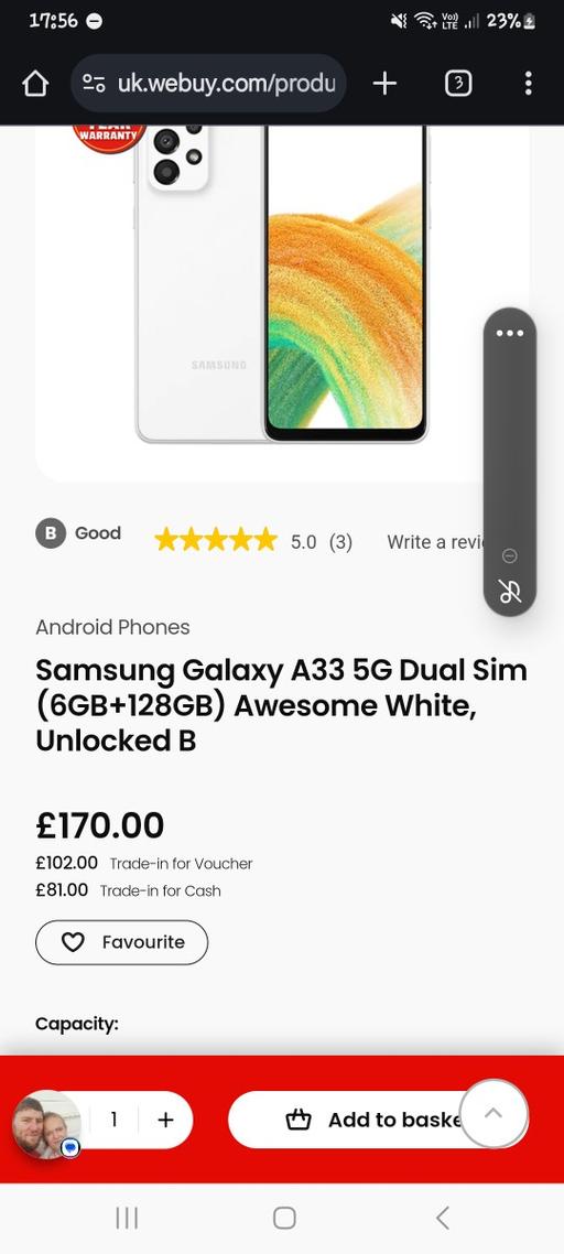 Buy & Sell Staffordshire Stoke-on-Trent - Photos for Samsung a33 5g dual sim 128gb