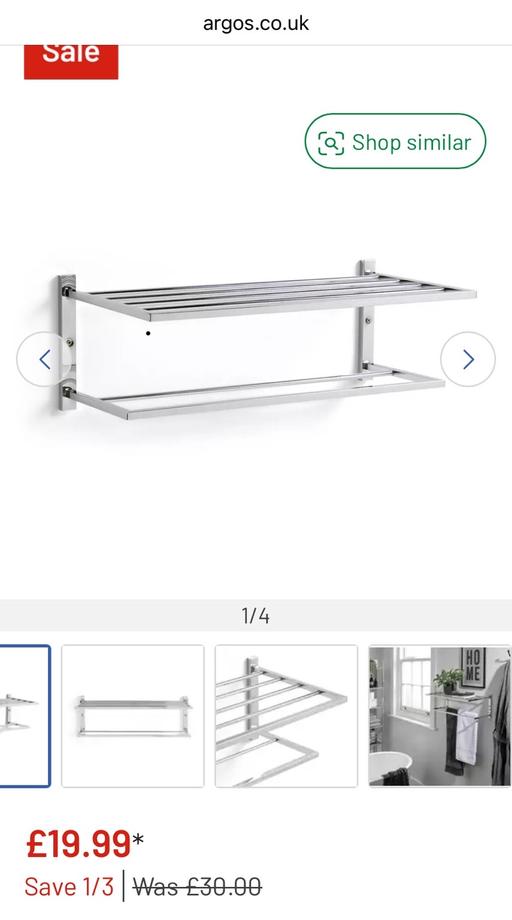 Buy & Sell East London Forest Gate - East London - Photos for New Argos bath shelf and towel rail chrome