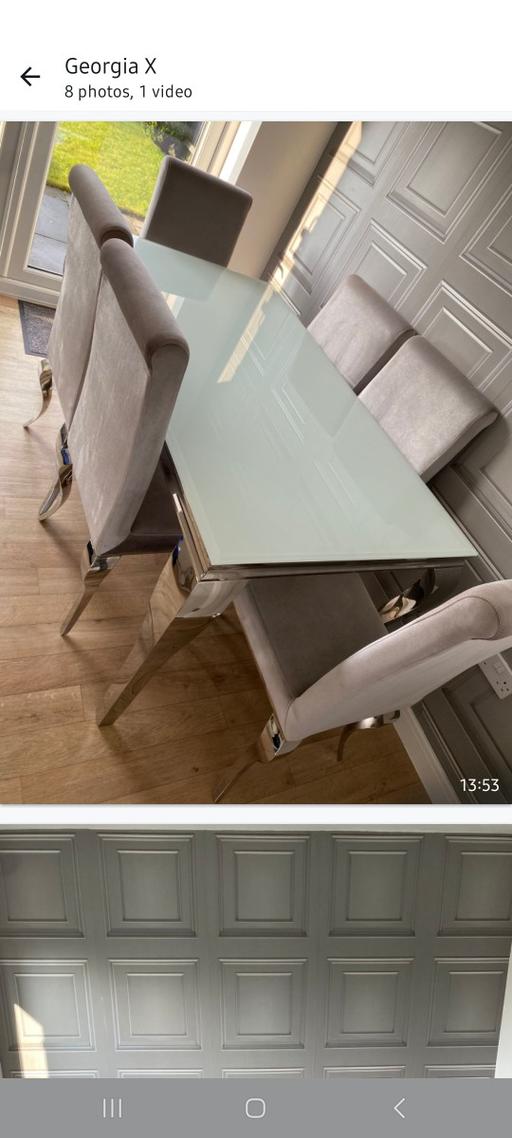 Buy & Sell Merseyside Knowsley - Photos for Glass dining table and 6 chairs