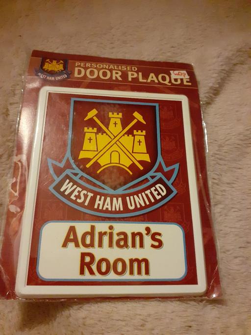 Buy & Sell Barking and Dagenham Dagenham - RM8 - Photos for west ham adrian room door plaque new 50p