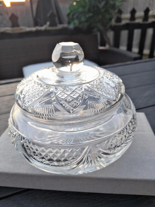 Buy & Sell Worcestershire Bromsgrove - Photos for 1940s CRYSTAL TRINKET JAR