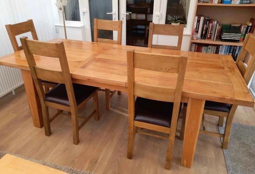 Buy & Sell North Yorkshire Barkston Ash - North Yorkshire - Photos for Solid oak extendable dining table & 6 chairs