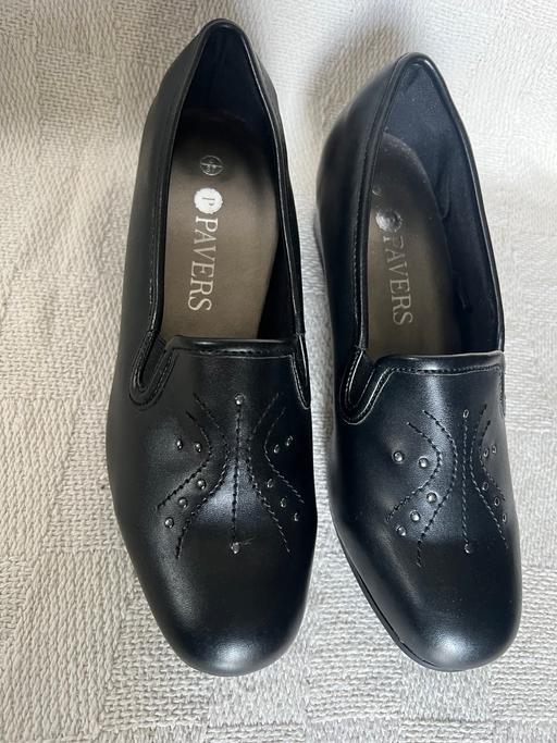 Buy & Sell Bedfordshire Central Bedfordshire - Photos for Pavers Black Soft Comfort Low Heel Shoes 4