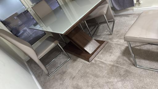 Buy & Sell West Yorkshire Kirklees - Photos for SCS GLASS DINNING TABLE 4 CHAIR