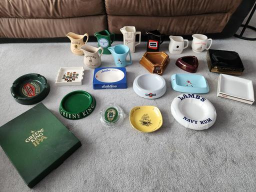 Buy & Sell Nottinghamshire Ashfield - Photos for Joblot Brewriana Water Jugs Ashtrays bar pub