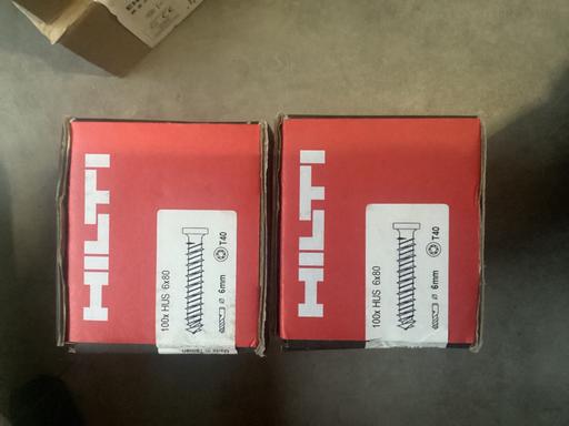 Buy & Sell Greater Manchester Manchester - Photos for HILTI HUS 6 x 80mm screws