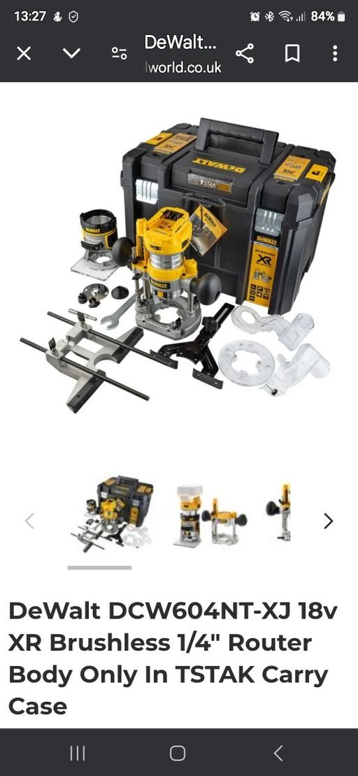 Buy & Sell South East London Croydon - Photos for Dewalt 18v XR Router