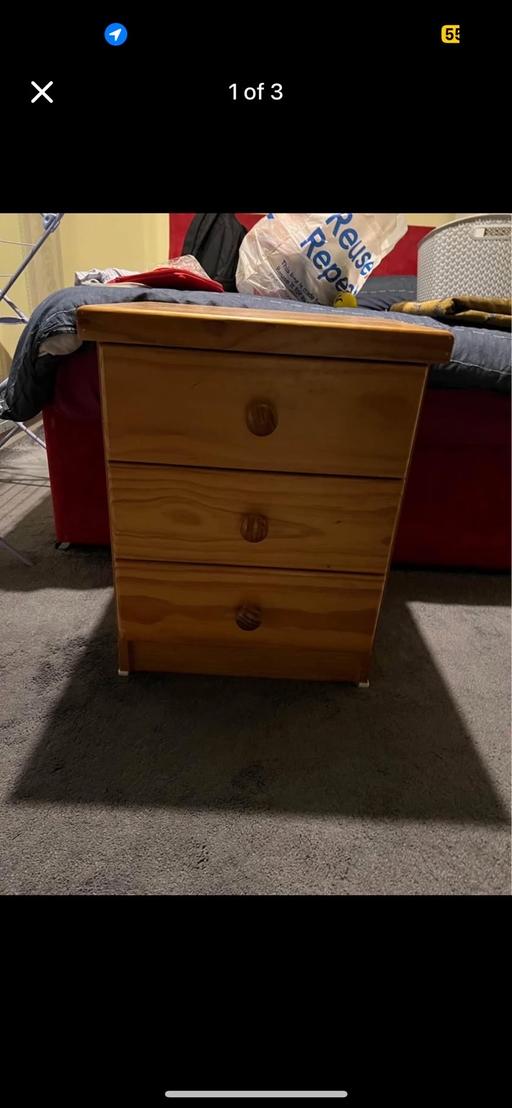 Buy & Sell East London East Ham - East London - Photos for Bedside Table Wooden