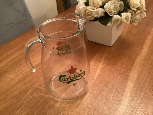 Buy & Sell Essex Maldon - Photos for Glass Carlsberg jug